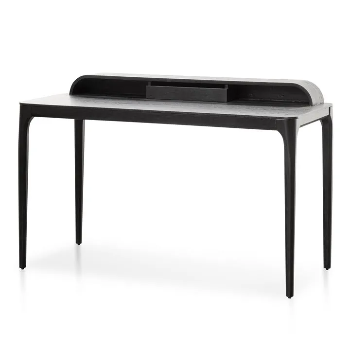 Reva Wooden Home Office Desk - Black by Interior Secrets - AfterPay Available