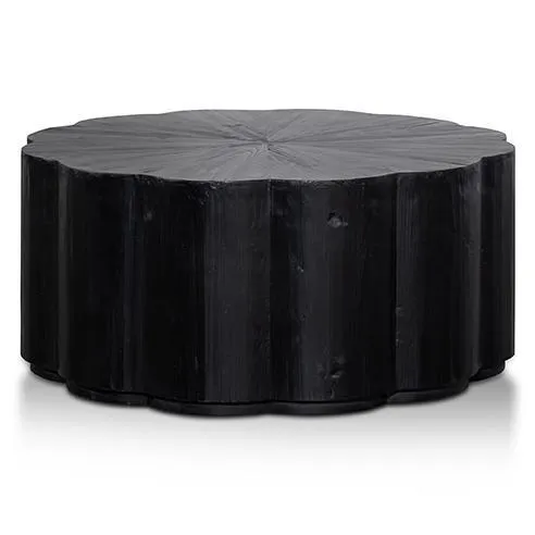 Danica 100cm Round Coffee Table - Full Black by Interior Secrets - AfterPay Available