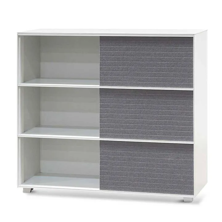Winford Inter-layered White Storage Cabinet - Grey Doors by Interior Secrets - AfterPay Available
