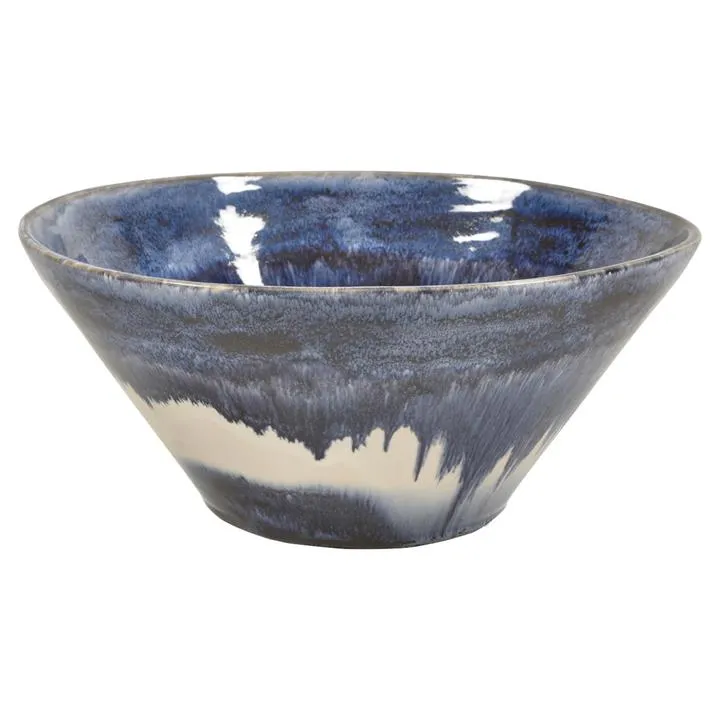 Mediterranean Ceramic Tapered Bowl