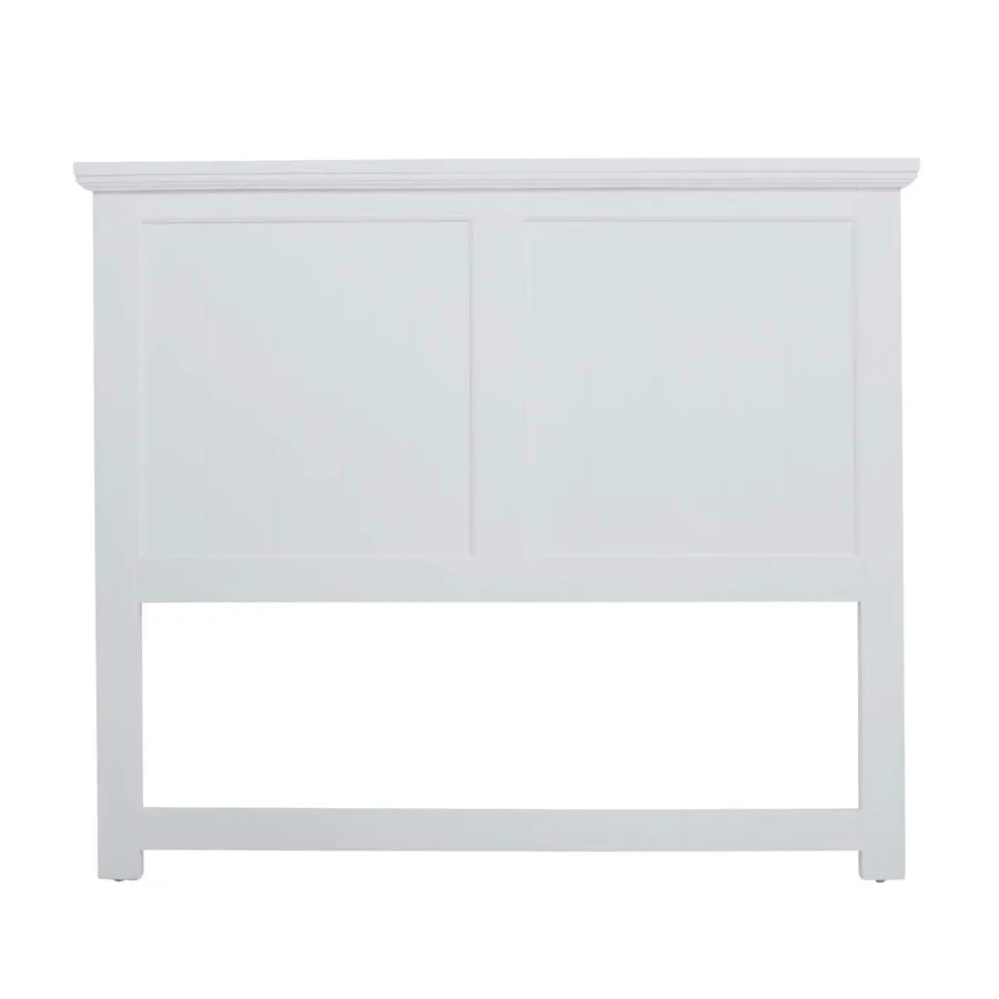 Hamptons Double Bed Framehead in White