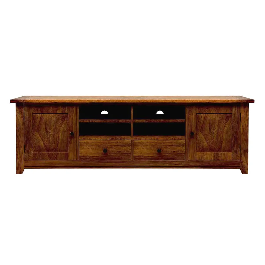 Mango Creek Entertainment Unit 207cm in Rustic Chocolate