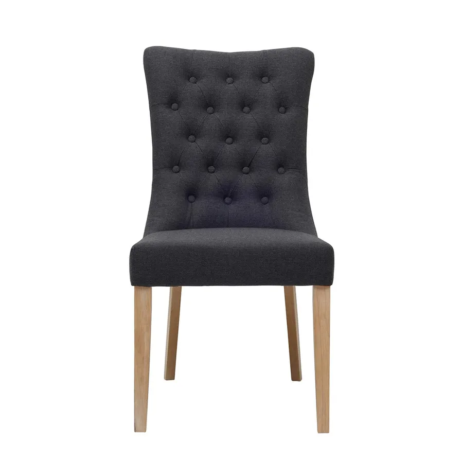 Xavier Dining Chair in Grey / Clear