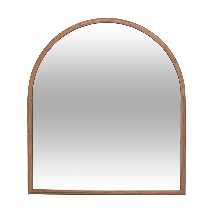 Arched Oak Mirror 80x90cm in Natural