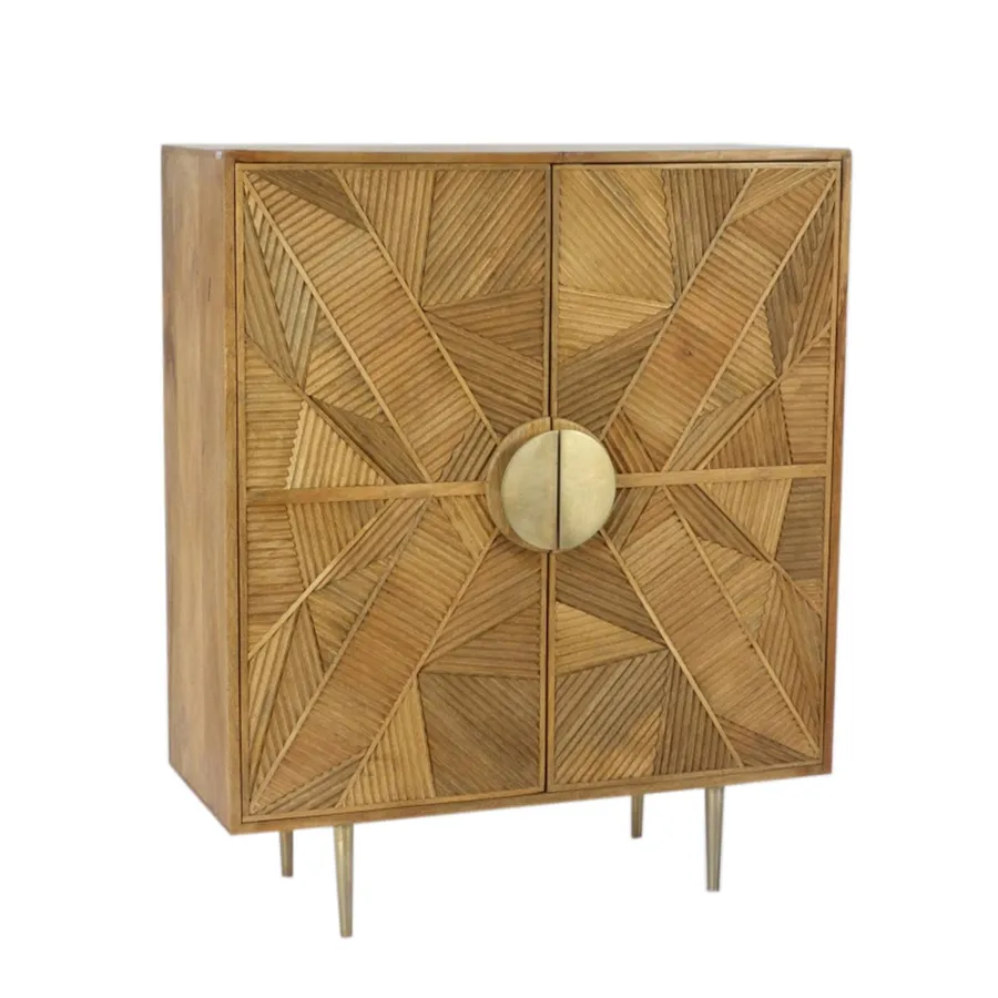 Ancari Buffet 91cm in Mangowood Clear Lacquer