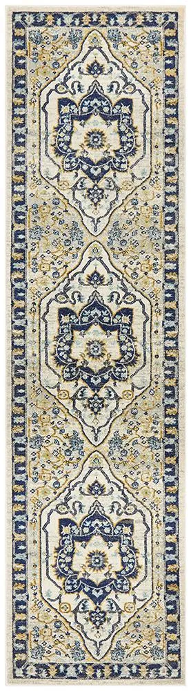 Babylon 201 Navy Runner Rug