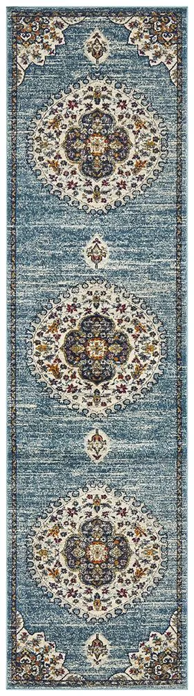 Babylon 202 Blue Runner Rug