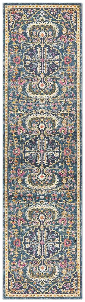 Babylon 209 Navy Runner Rug