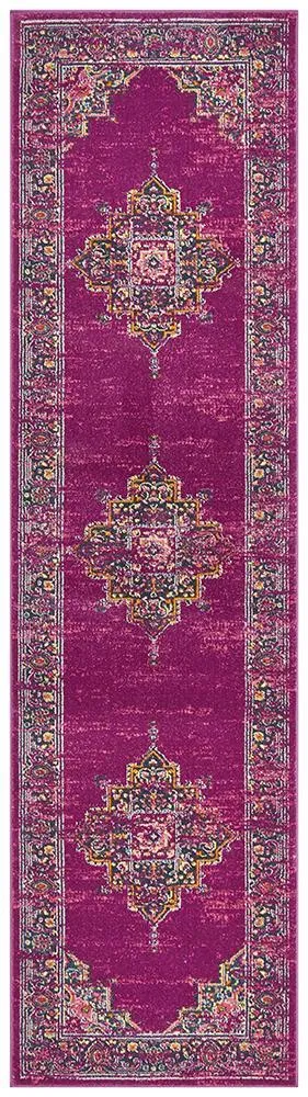 Babylon 211 Fuchsia Runner Rug