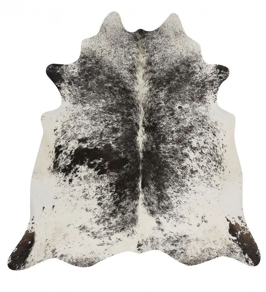Premium Brazilian Cowhide Salt Pepper Bl