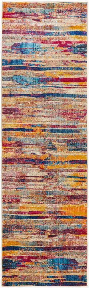 Dream Scape 853 Raspberry Runner Rug