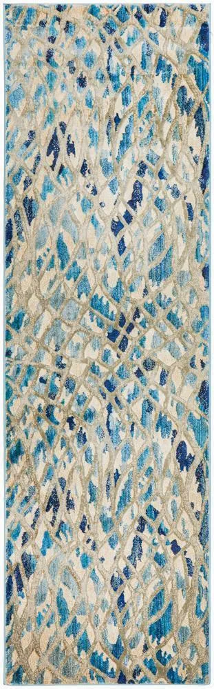 Dream Scape 856 Blue Runner Rug