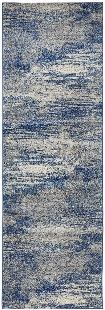 Mirage 355 Blue Runner Rug