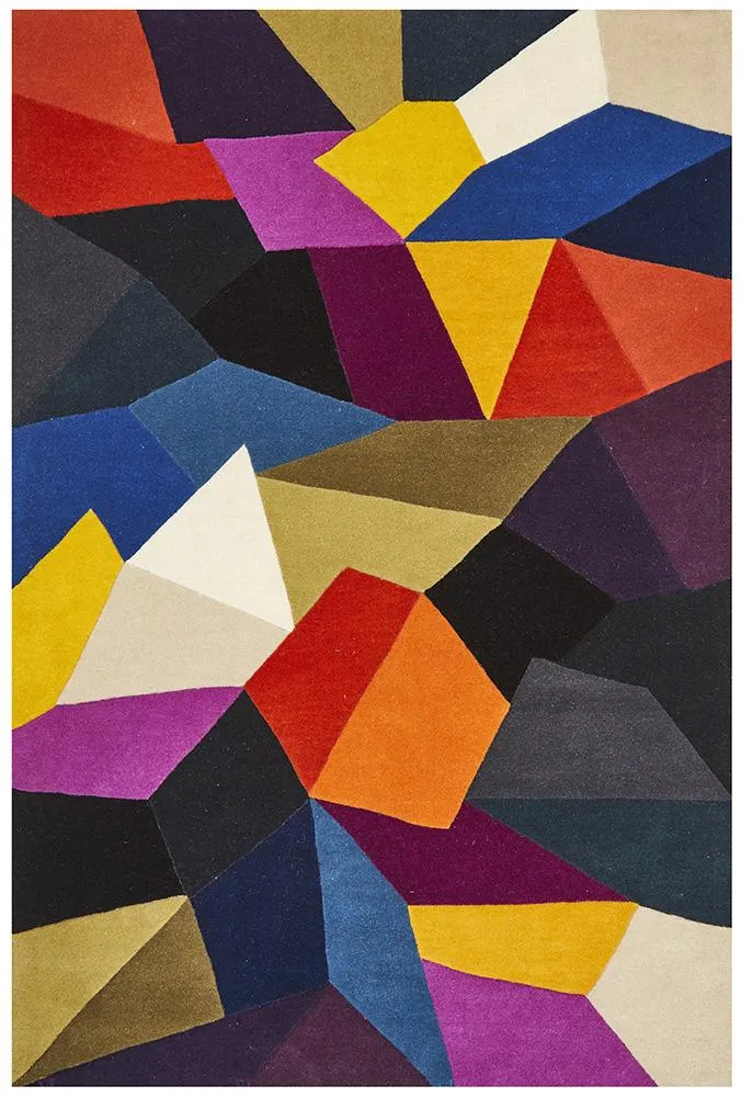 Matrix 906 Crayon Round Rug