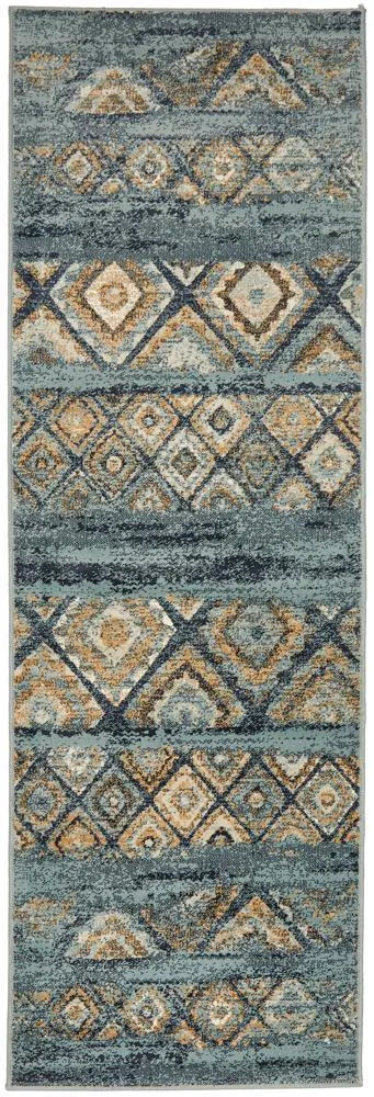 Oxford 430 Blue Runner Rug