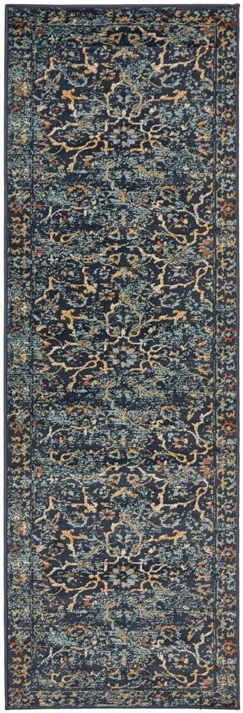 Oxford 436 Navy Runner Rug