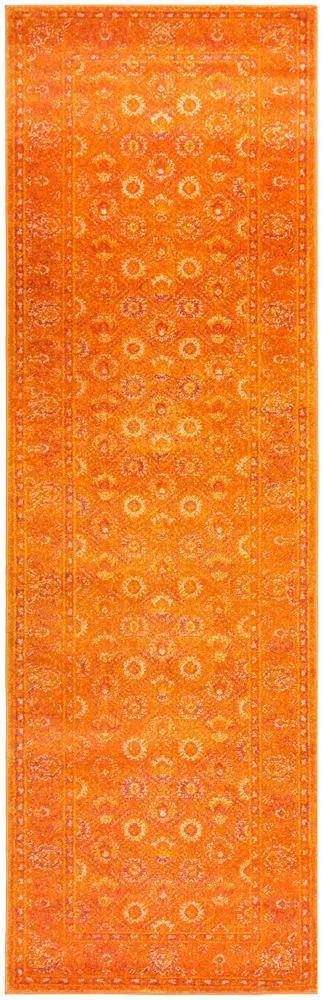 Radiance 444 Burnt Orange Runner Rug