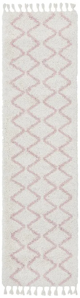 Saffron 11 Pink Runner Rug