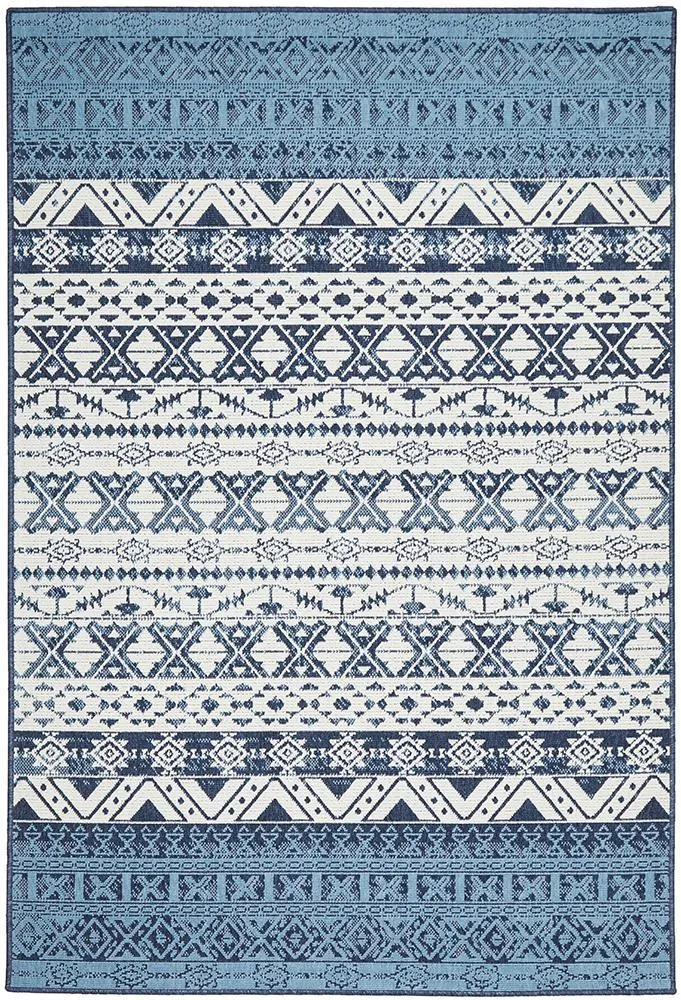 Seaside 3333 White Blue Rug