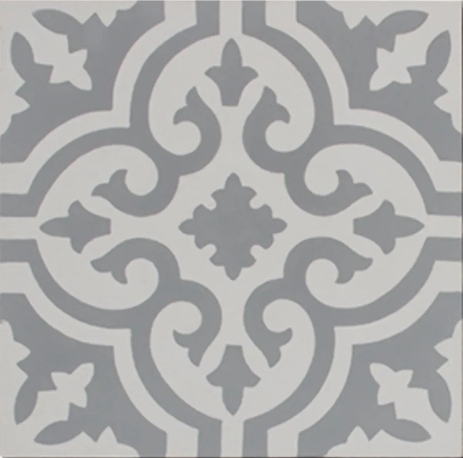 Aberdeen Grey and White Encaustic Cement tile