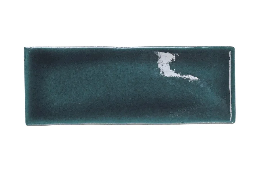 Blackwater Blue Ceramic Crackle Gloss Tile