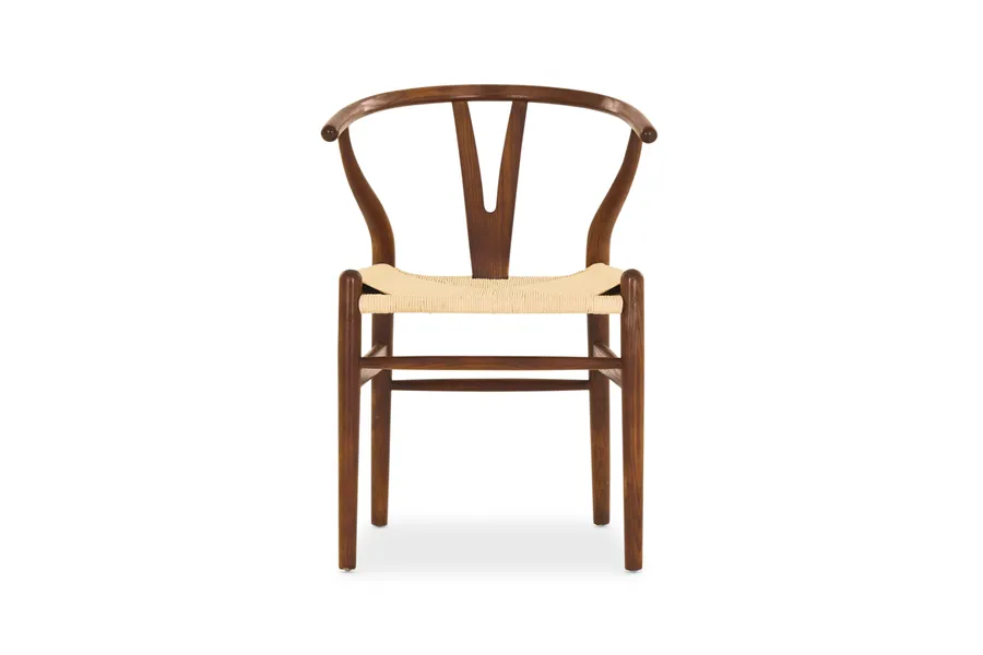 Wishbone walnut deals chair