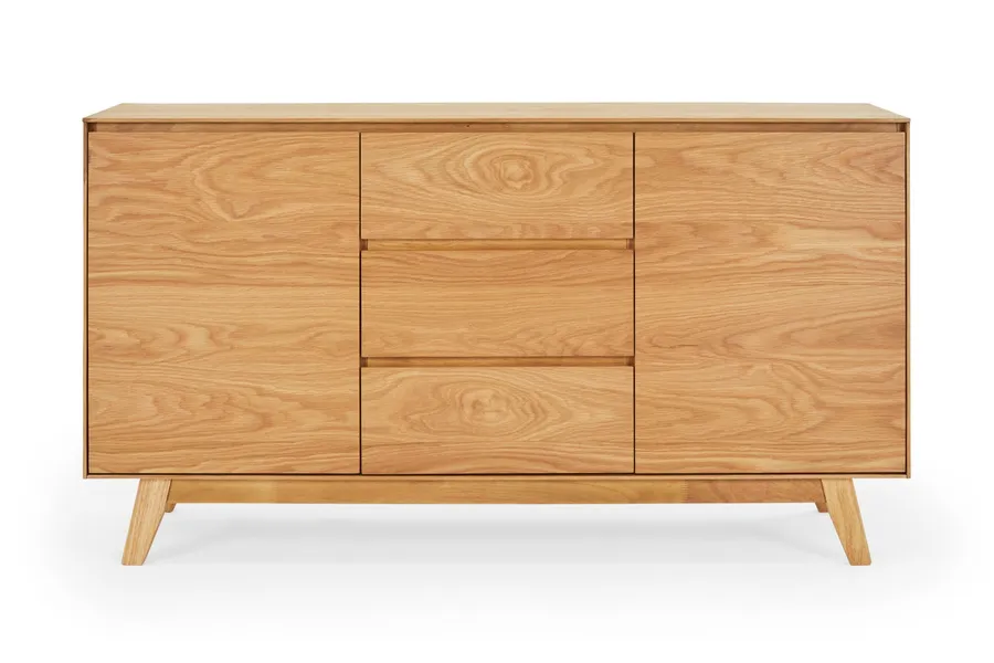 Otis Modern Wooden Sideboard, Scandi-Style, Natural Oak, by Lounge Lovers