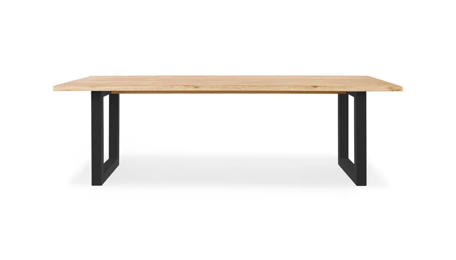 Bronte Brushed 270cm Coastal Dining Table Solid American Timber Oak, by Lounge Lovers