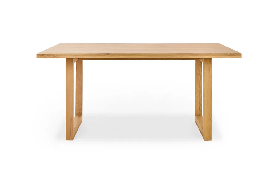 Bronte Natural 150cm Coastal Dining Table, Solid American Timber Oak, by Lounge Lovers