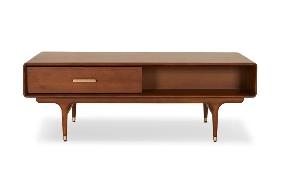 Manhattan Mid Century Coffee Table American Wood, by Lounge Lovers