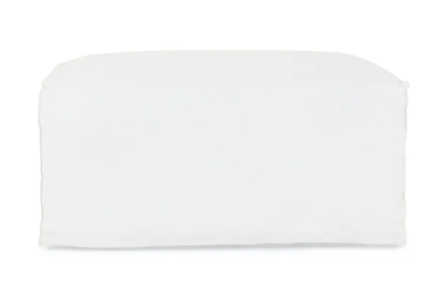 Bronte Coastal Ottoman, White, by Lounge Lovers