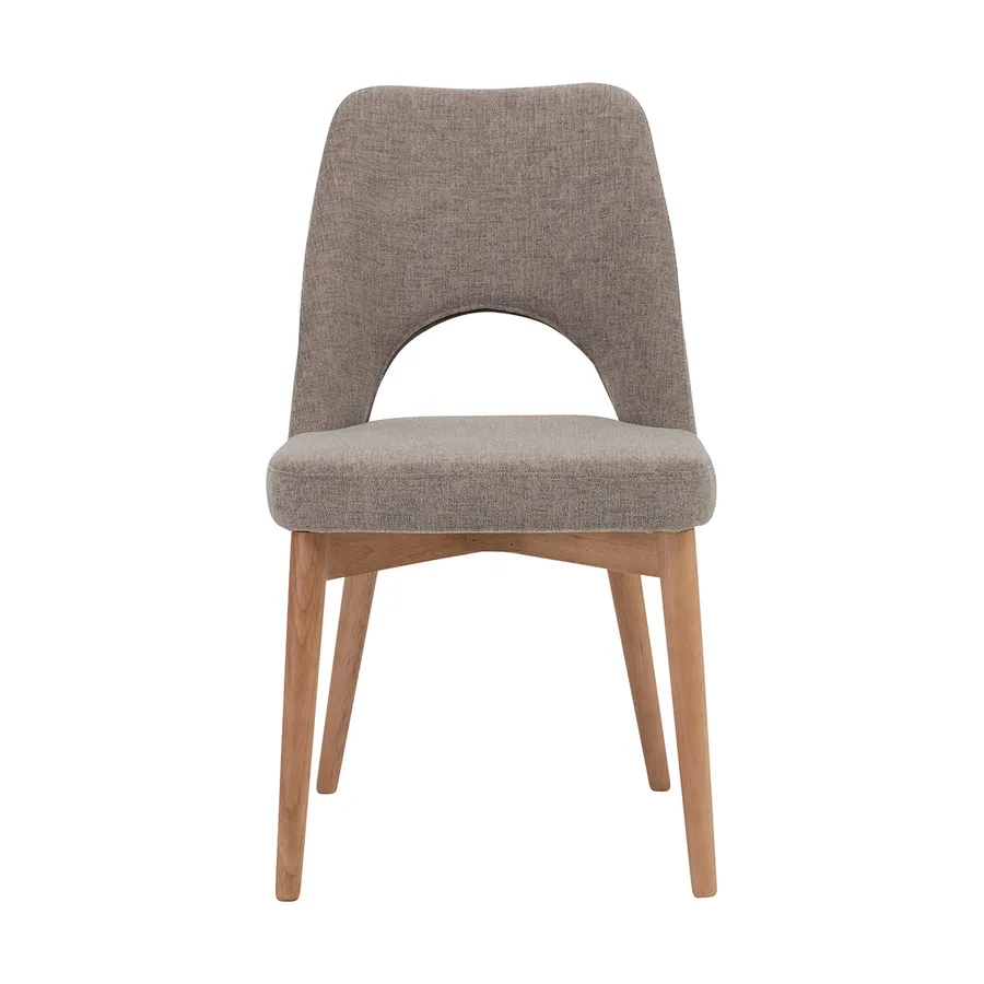 Lennox Dining Chair in Mocha / Clear