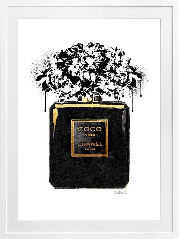 Coco Noir Framed Art Print