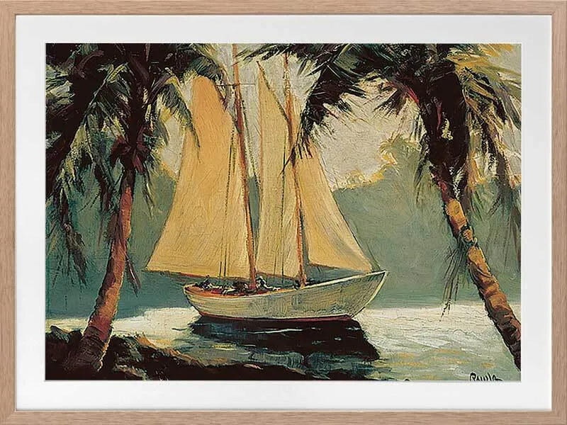 Golden Sails Framed Art Print