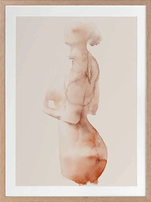 Flawless Female Peach II Framed Art Print