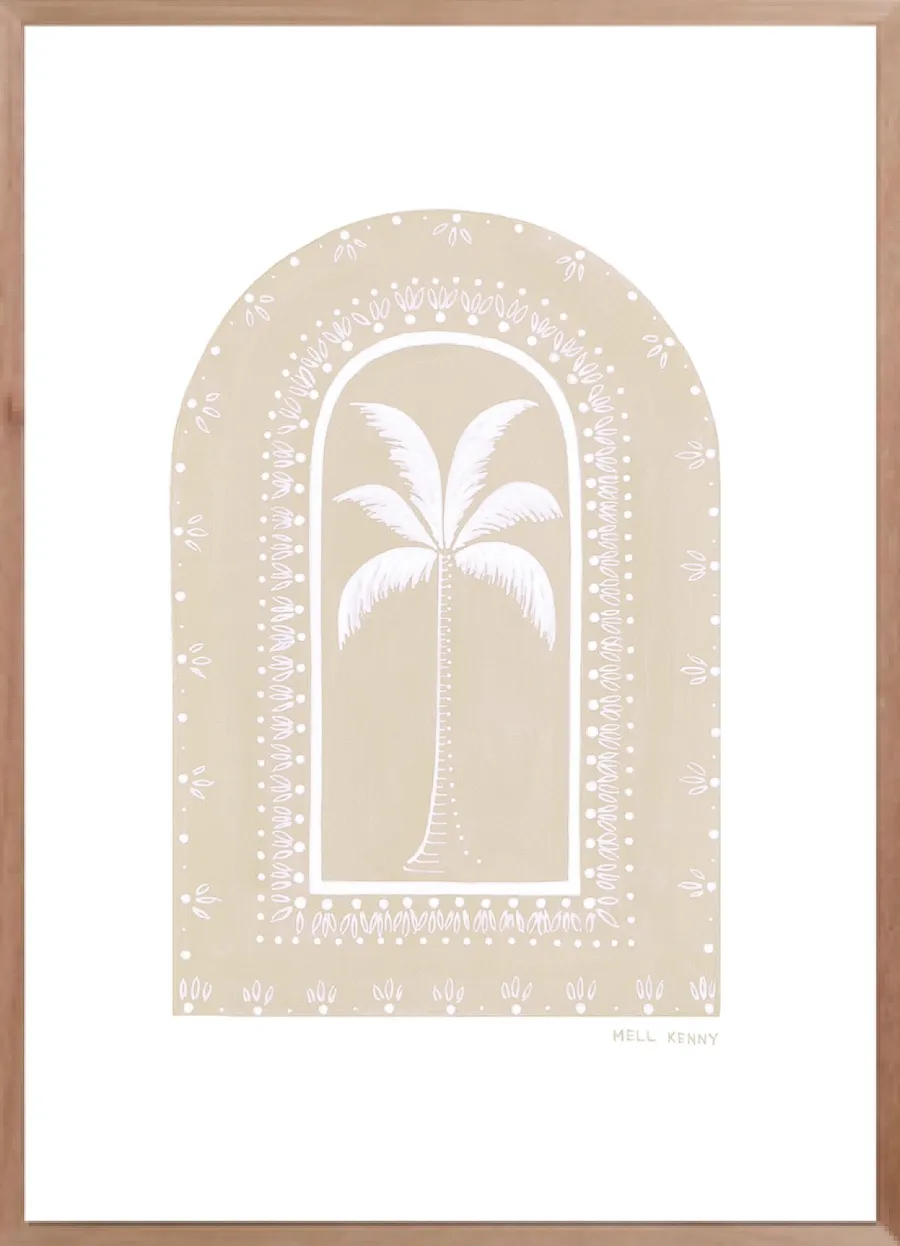 Coco Palm Fine Art Print - Dusty Olive