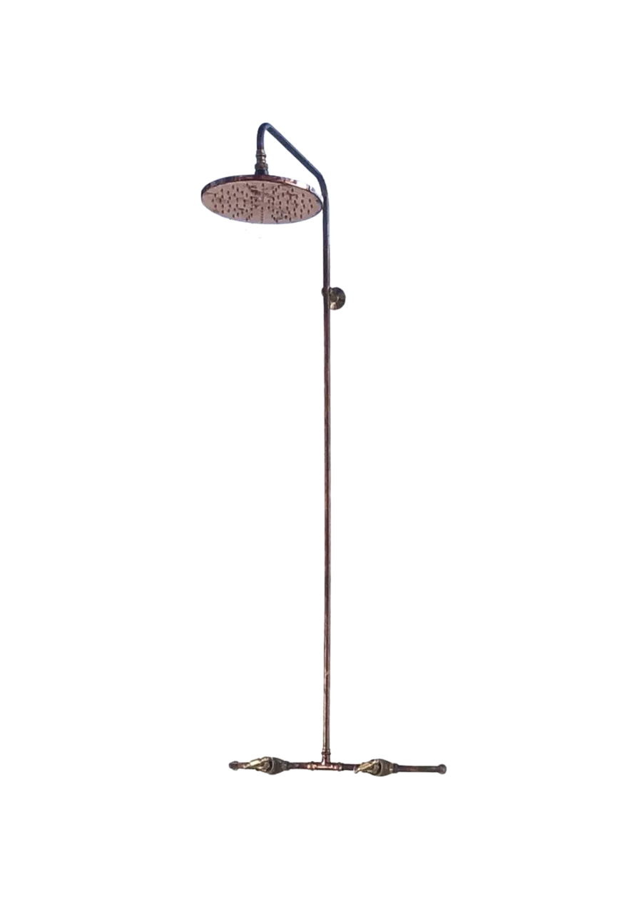 BRASS HOT+COLD SGO OUTDOOR SHOWER by Slightly Garden Obsessed Style