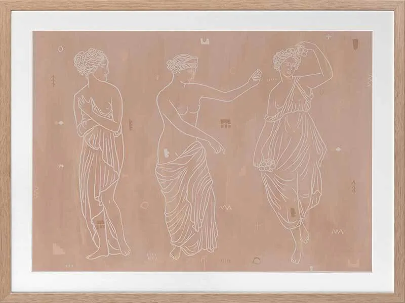 Sorority Sisters Light Framed Art Print
