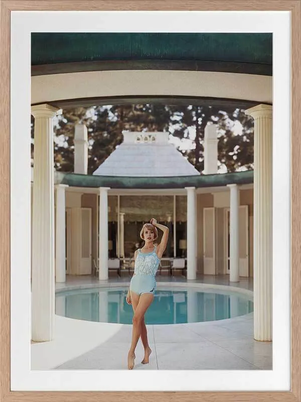 Poolside Glamour II Framed Art Print
