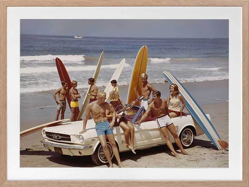 Summer Beach Ride I Framed Art Print