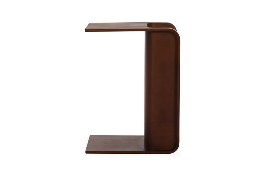 Miles Mid Century Walnut Side Table, Plywood With Oak Veneer, by Lounge Lovers