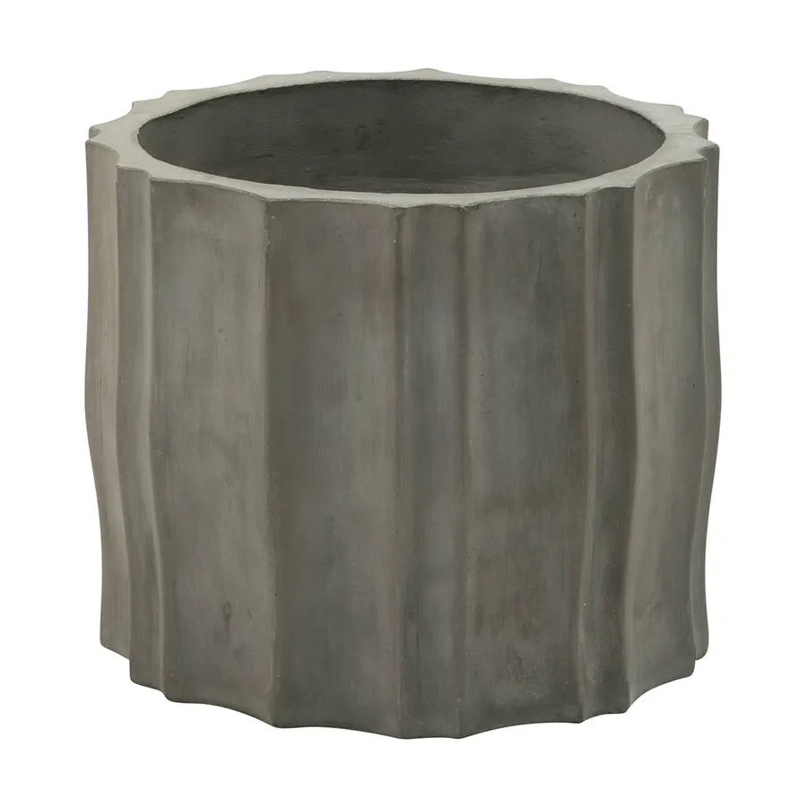 Flinders Pot Medium 42 x 36cm in Grey
