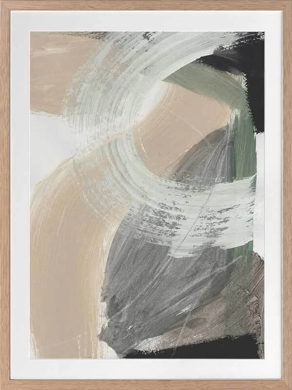 Winding Paths I Framed Art Print