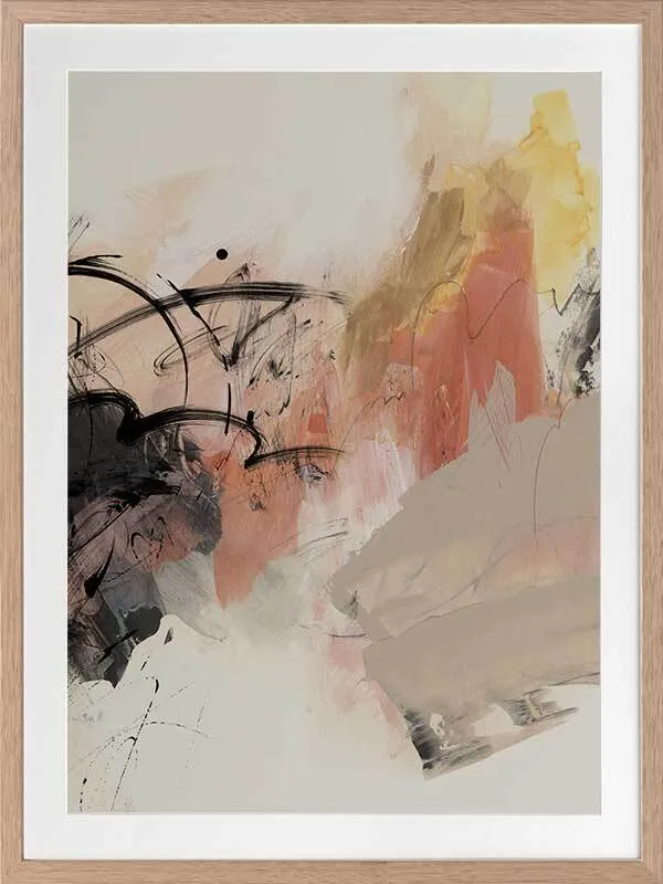 In a Rush I Framed Art Print