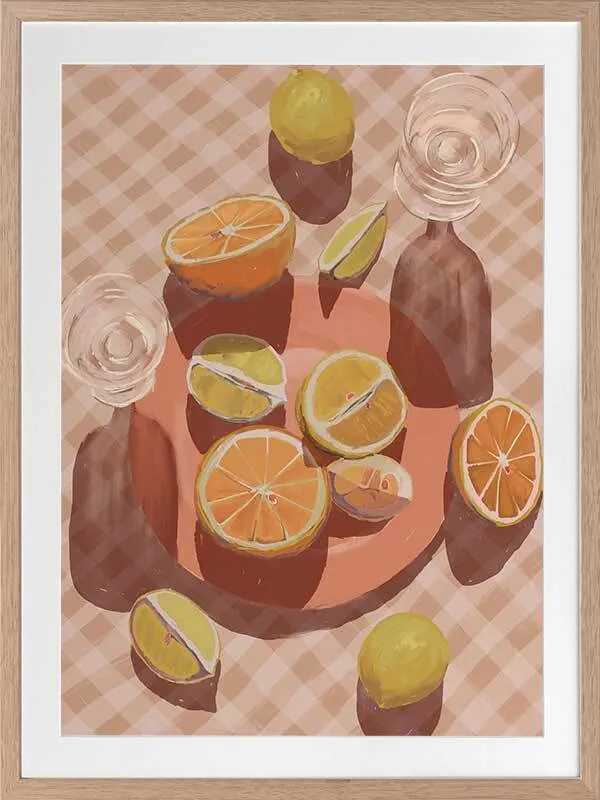 Slice of Orange Framed Art Print