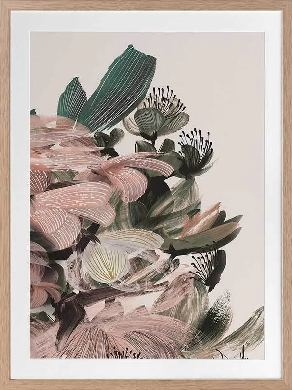 Blush Bloom Framed Art Print