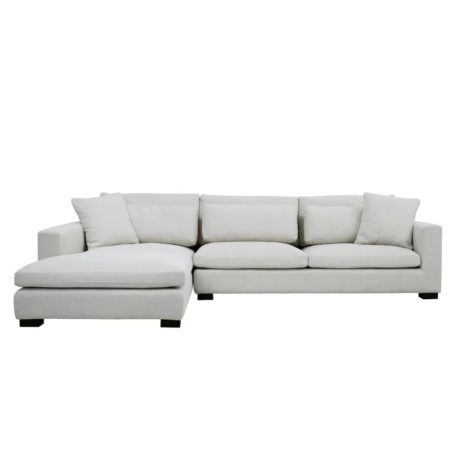Cleo 3 Seater + Chaise LHF in Gusto White