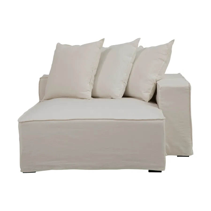 Loft Sofa Chaise RHF in Faye White