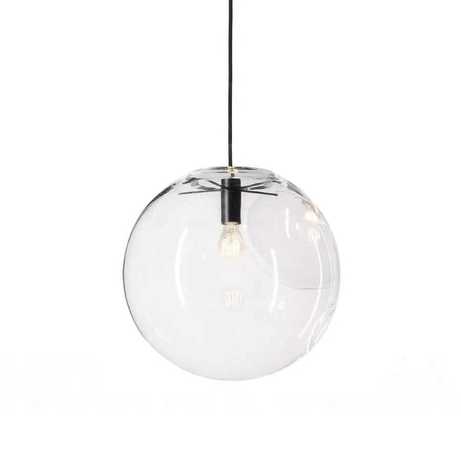 Ariana Glass Pendant Light - Pearl Black