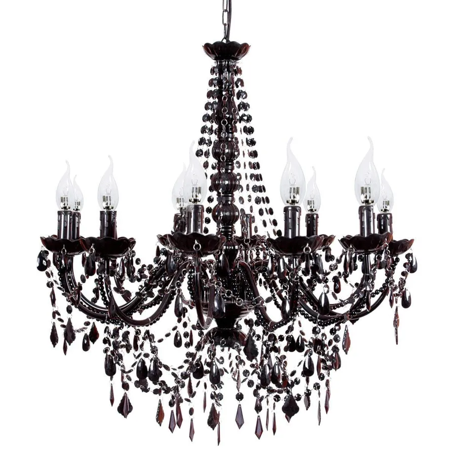 Cassie Chandelier 12 Light - Black
